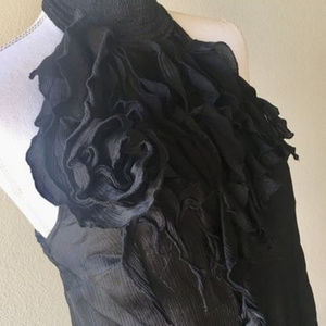 BEBE Ruffled Halter Top Size XS